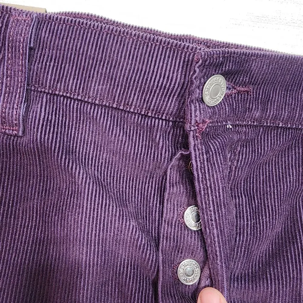 Levi's Icon corduroy skirt W33''x L15'' NWT-button fly - Picture 6 of 8